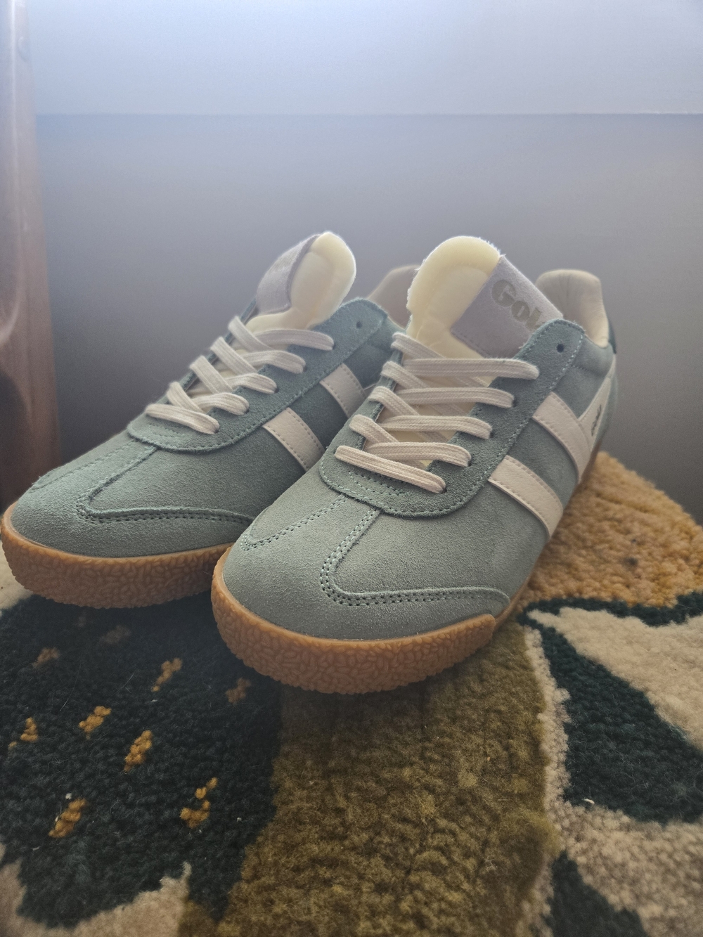 Gola Teal Suede Sneakers
